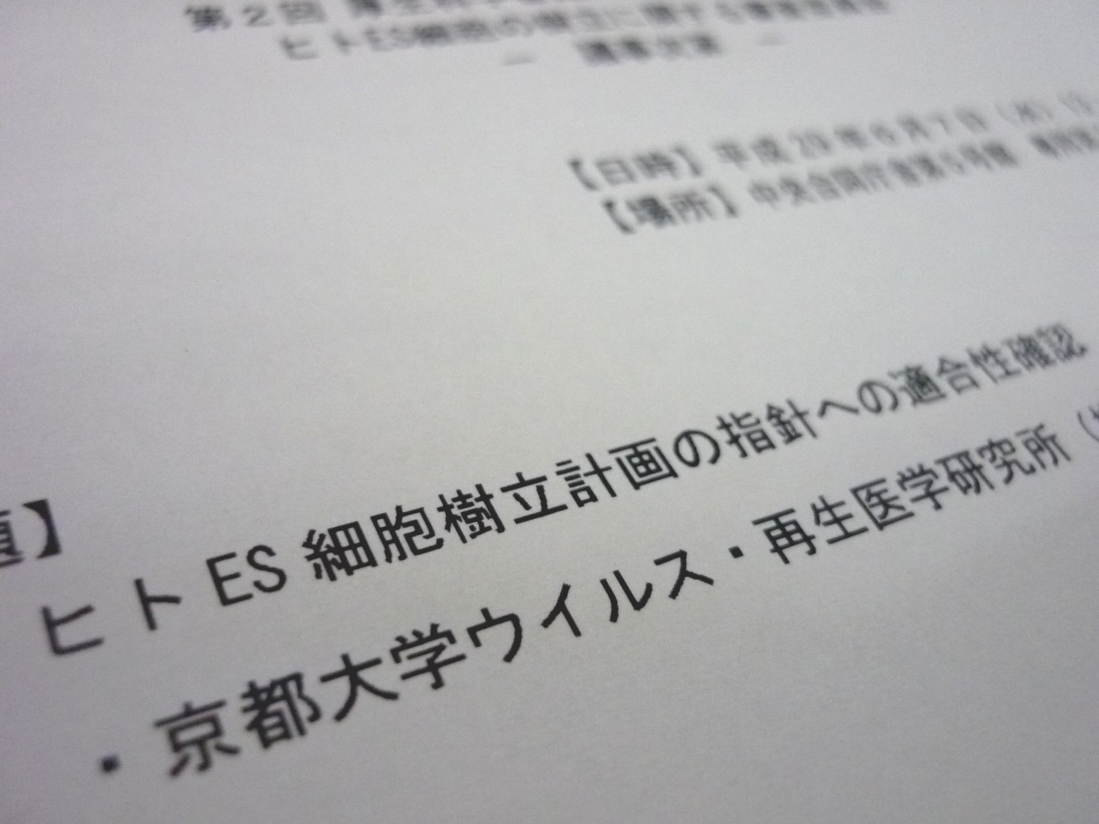 医療用ES細胞を作成へ、厚科審部会が計画了承のサムネイル画像