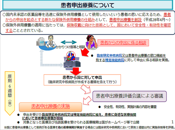 患者申出療養、計画書作成負担の軽減策を提案のサムネイル画像