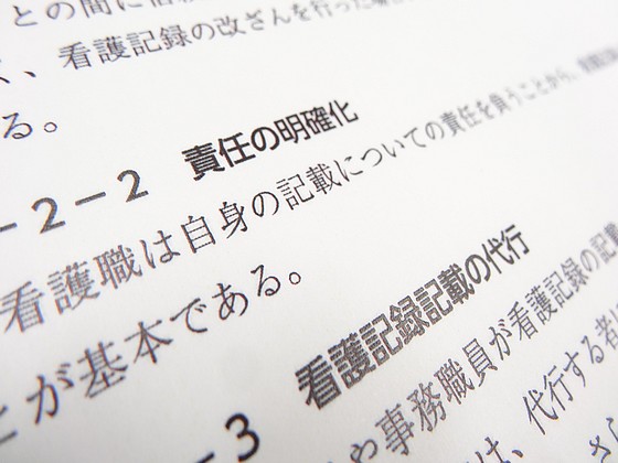 看護記録の指針を改訂、「責任の明確化」など追記のサムネイル画像