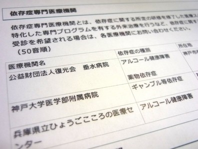 依存症の専門医療機関・治療拠点、神戸市が選定