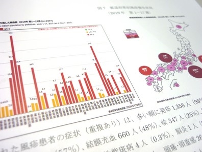 風疹の100万人当たり患者報告数、東京が最多のサムネイル画像