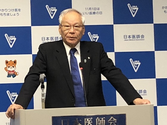 日医・横倉会長、医師偏在指標の“独り歩き”を懸念