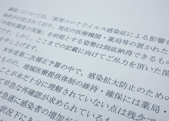 薬価調査実施の政府方針、日薬「到底納得できない」のサムネイル画像