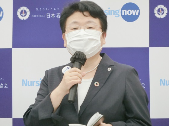 日看協会長「全ての医療施設に感染管理認定看護師を」のサムネイル画像