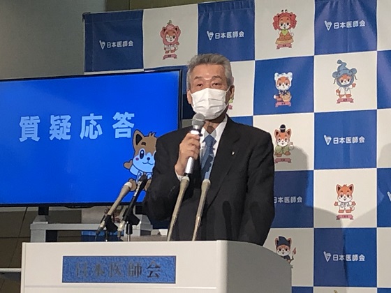 コロナ感染、日医会長「8波につながる可能性」のサムネイル画像