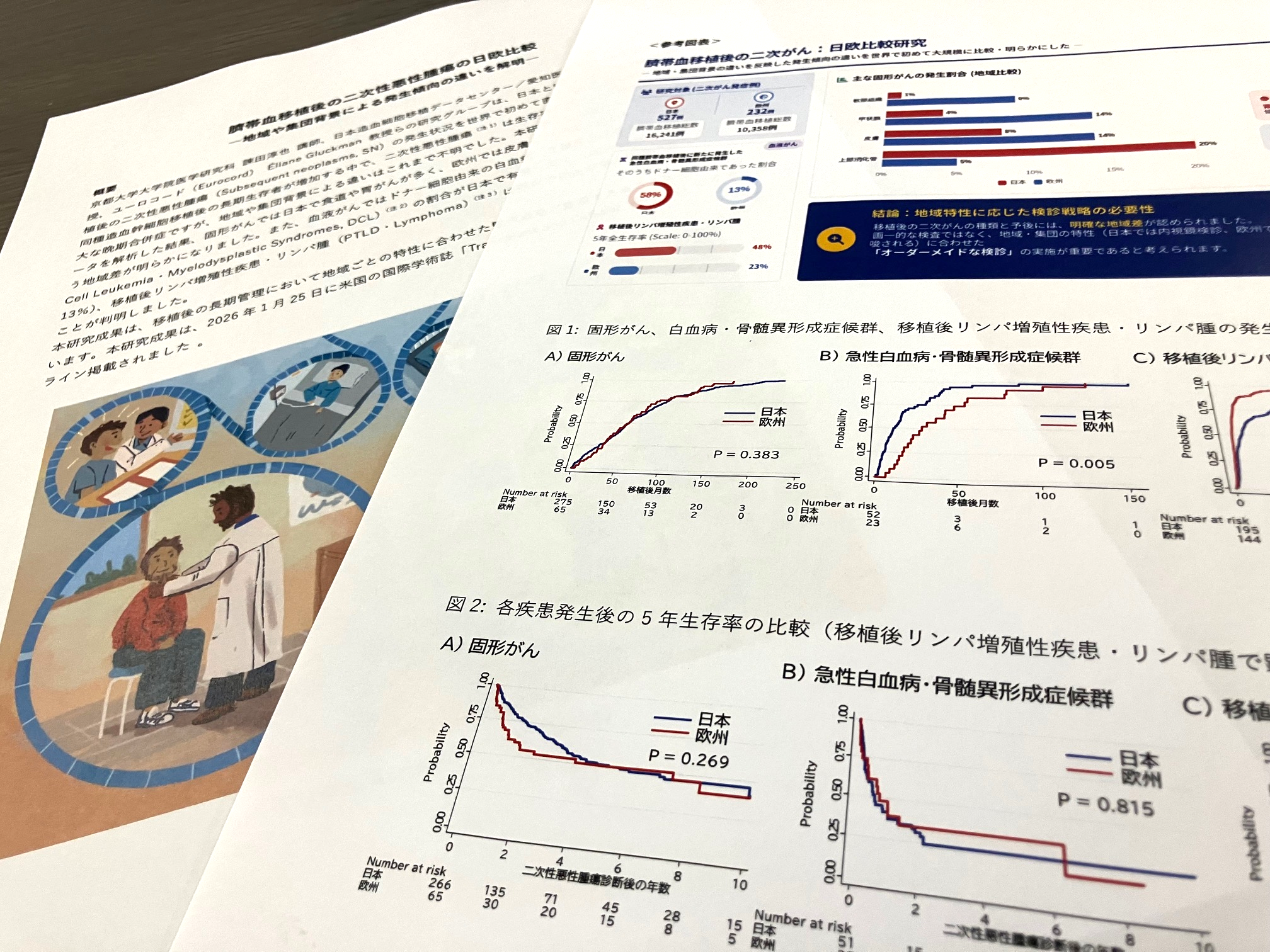 臍帯血移植後、日本で食道・胃のがん発生頻度高くのサムネイル画像
