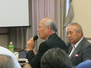 医療機関と中小企業つなぐ事業構想を説明